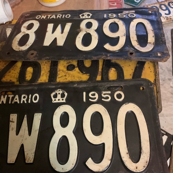 Vintage license plates Ontario 1920 - Picture 7 of 16